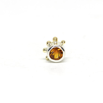 Madeira citrine lonely silver & gold